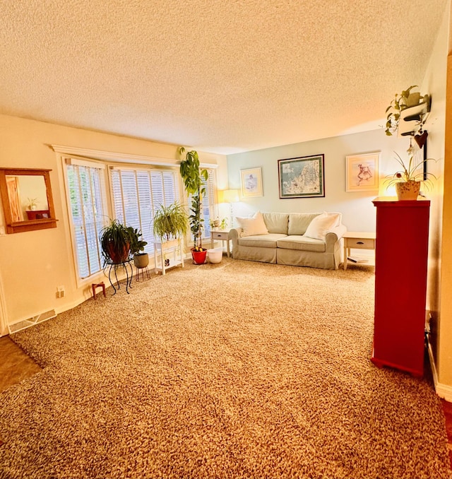 4239 Glen Hollow Dr, Hudsonville, MI 49426 - living area featuring a textured ceiling and carpet flooring
