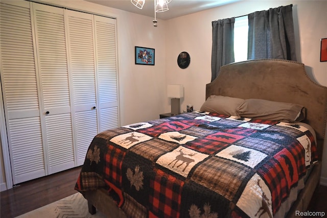 23744 Liddle St, Brownstown, MI 48183 - bedroom with wood finished floors and a closet