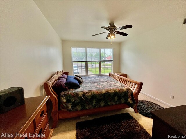 4440 Colby Ct, Burton, MI 48519 - bedroom featuring carpet floors and a ceiling fan
