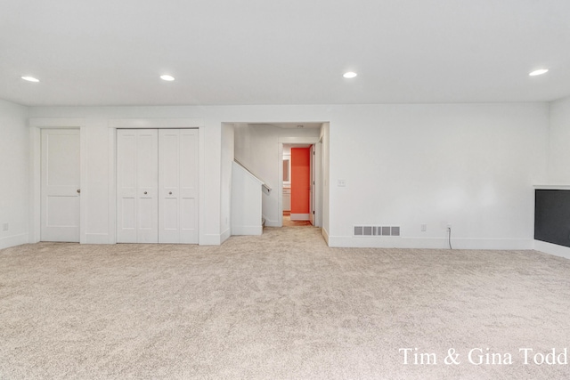 903 S Center Park Dr SW Unit 14, Byron Center, MI 49315 - below grade area featuring recessed lighting, carpet flooring, and baseboards