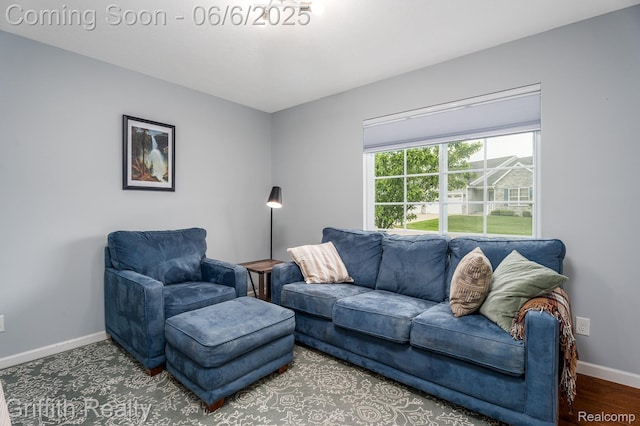 2870 Grand Marais Dr, Howell, MI 48843 - living area with baseboards