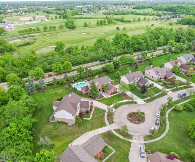 1150 Heatherlea Ct, Canton, MI 48188 - aerial perspective of suburban area featuring a golf course