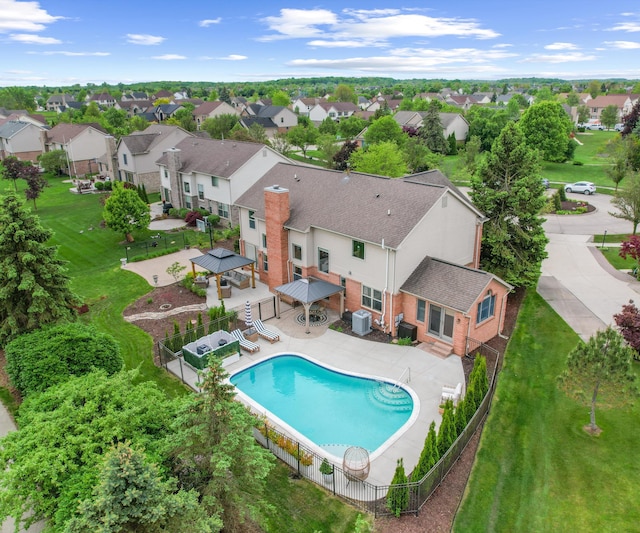 1150 Heatherlea Ct, Canton, MI 48188 - view of swimming pool with a residential view and a patio