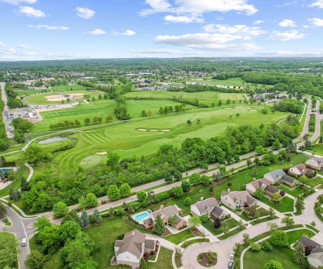 1150 Heatherlea Ct, Canton, MI 48188 - aerial perspective of suburban area with a local golf course