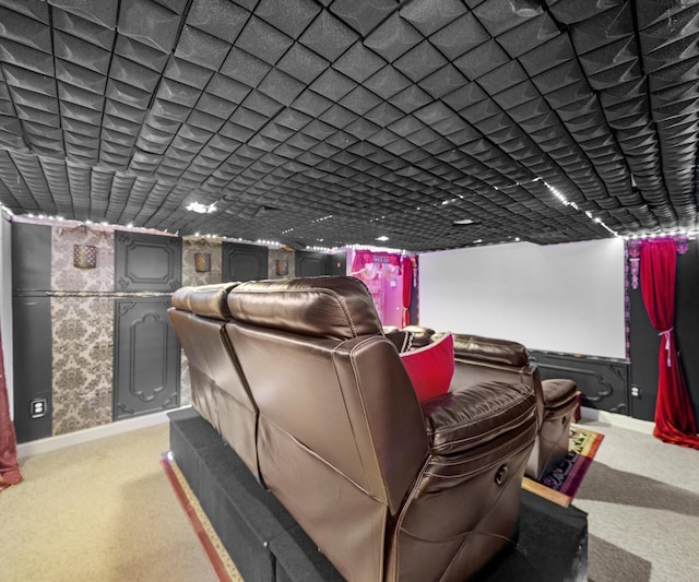 1150 Heatherlea Ct, Canton, MI 48188 - cinema with light carpet and baseboards