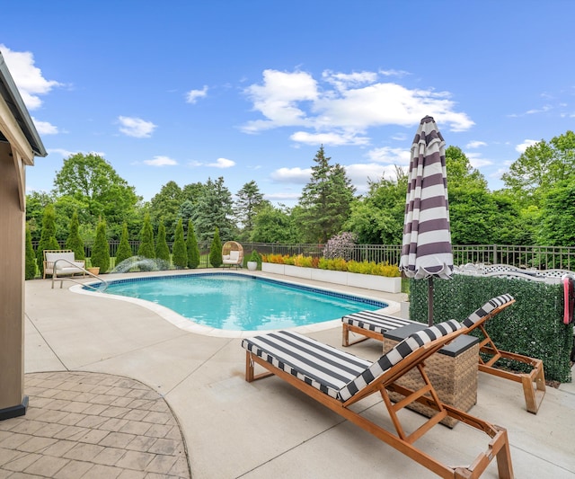 1150 Heatherlea Ct, Canton, MI 48188 - view of swimming pool featuring a patio area and a fenced backyard