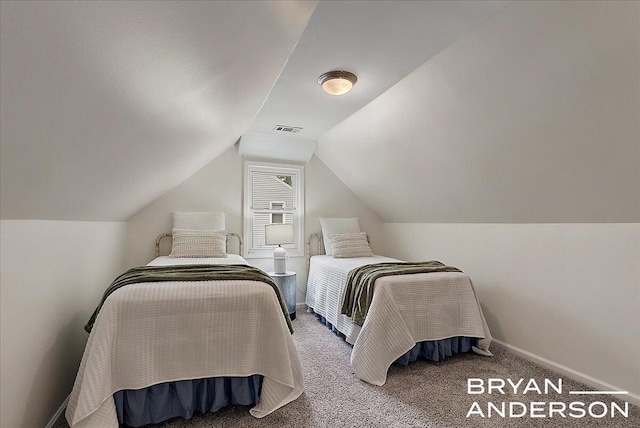 2120 Englewood Dr SE, East Grand Rapids, MI 49506 - bedroom with carpet flooring, vaulted ceiling, and baseboards