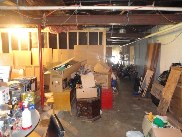 5925 113th Ave, Pullman, MI 49450 - view of unfinished basement