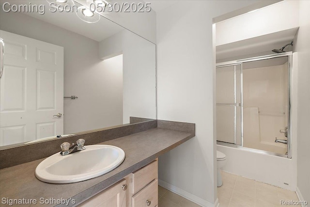 31190 Kingsley Ct, Novi, MI 48377 - full bathroom featuring vanity and shower / bath combination with glass door