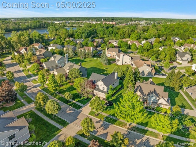 31190 Kingsley Ct, Novi, MI 48377 - aerial view of property and surrounding area featuring nearby suburban area