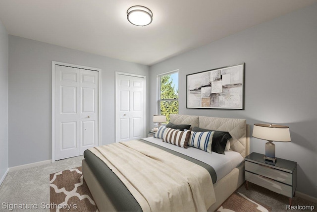 31190 Kingsley Ct, Novi, MI 48377 - carpeted bedroom with two closets and baseboards