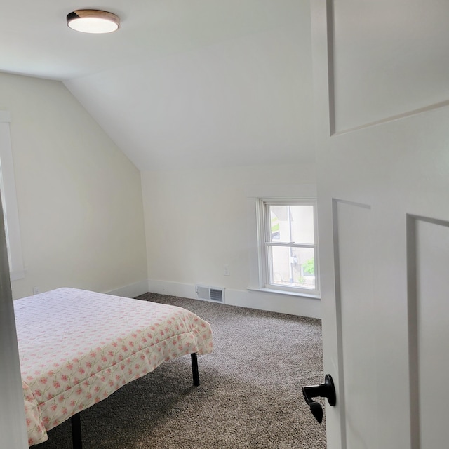 2109 Schippers Ln, Kalamazoo, MI 49048 - bedroom featuring lofted ceiling, carpet flooring, and baseboards