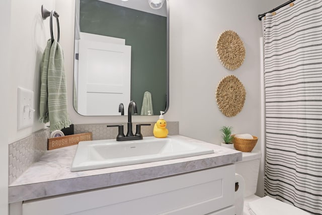1819 Gloryfield Dr SW, Byron Center, MI 49315 - bathroom featuring vanity, toilet, and curtained shower