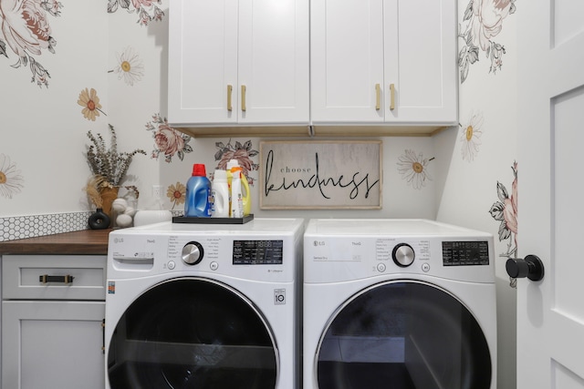 1819 Gloryfield Dr SW, Byron Center, MI 49315 - laundry area featuring washing machine and clothes dryer and cabinet space