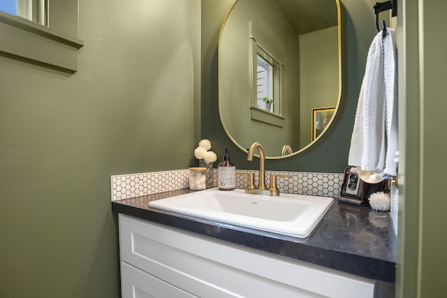 1819 Gloryfield Dr SW, Byron Center, MI 49315 - bathroom with decorative backsplash and vanity