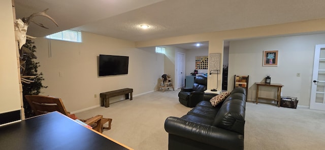 4447 Deer Creek Dr, Norton Shores, MI 49441 - carpeted living room featuring baseboards