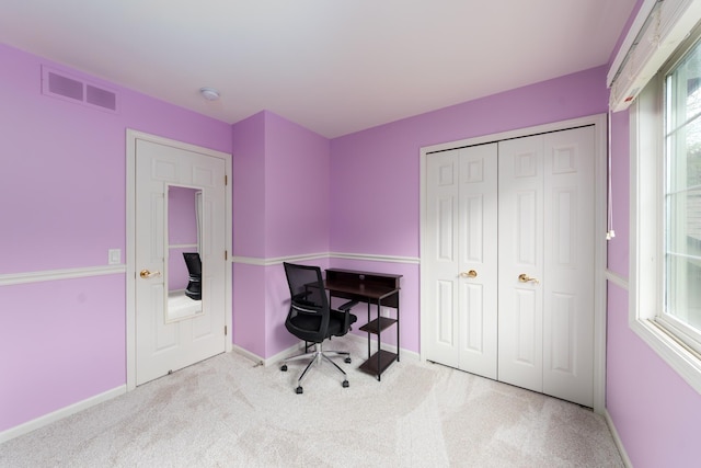 24609 Redwing Dr, Novi, MI 48374 - office area featuring carpet floors and baseboards