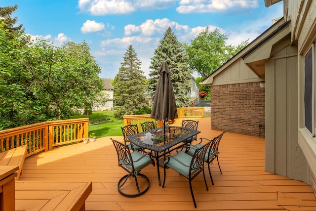 24609 Redwing Dr, Novi, MI 48374 - deck featuring outdoor dining space
