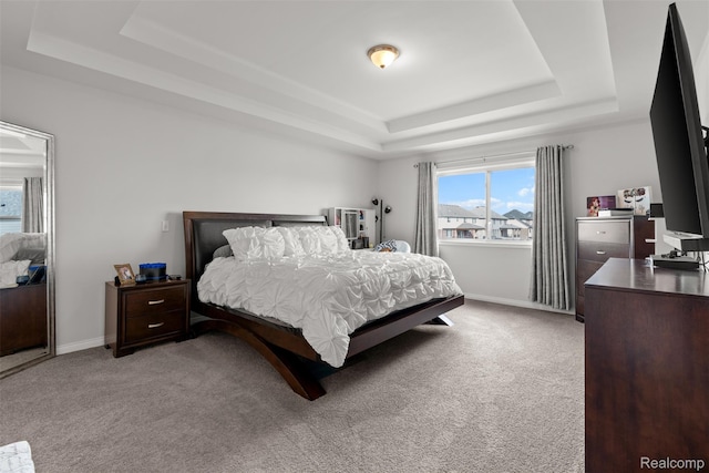 52690 Char Marie, Macomb, MI 48042 - bedroom featuring a tray ceiling, carpet floors, and baseboards