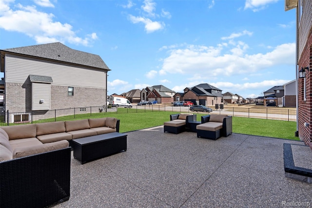52690 Char Marie, Macomb, MI 48042 - view of patio featuring an outdoor hangout area and a residential view