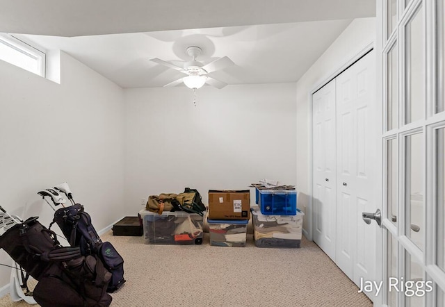 5702 Copper Sands Run Unit 101, Fruitport, MI 49415 - storage area with ceiling fan