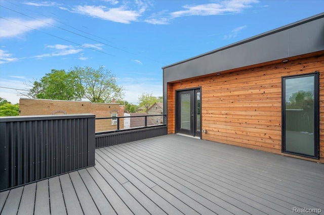 3303 Cochrane, Detroit, MI 48208 - view of wooden terrace