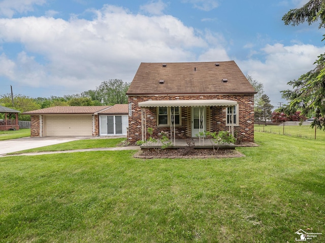 22933 Monterey Dr, Woodhaven, MI 48183 - view of front of home featuring concrete driveway, an attached garage, and brick siding