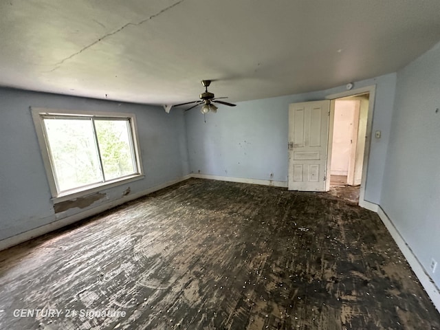 5207 S Whiteville Rd, Mount Pleasant, MI 48858 - unfurnished room with ceiling fan and baseboards
