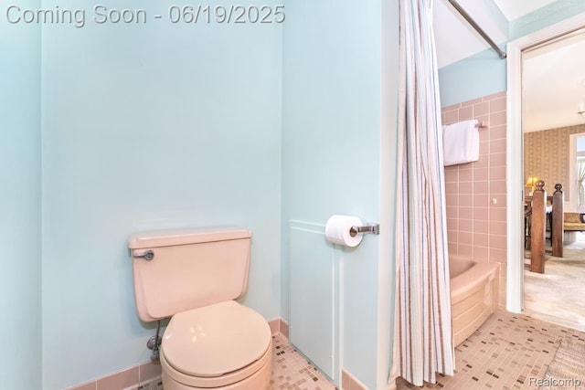 18410 Fermanagh Ct, Northville, MI 48168 - full bath with tile patterned flooring and shower / bath combination with curtain