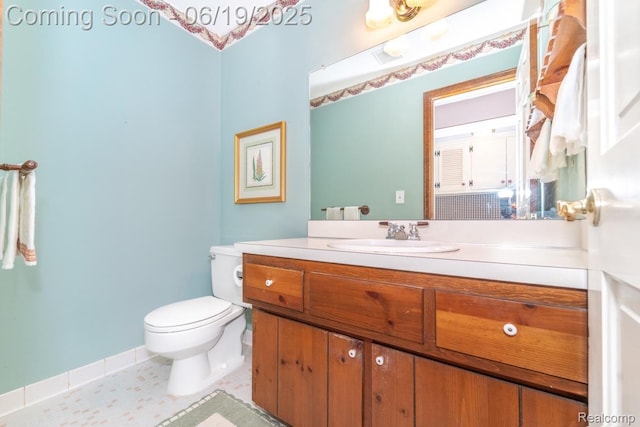 18410 Fermanagh Ct, Northville, MI 48168 - half bathroom featuring vanity and toilet