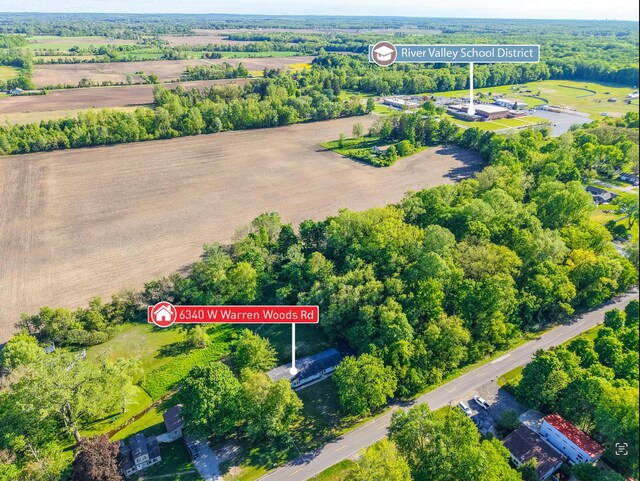 6340 Warren Woods Rd, Three Oaks, MI 49128 - bird's eye view