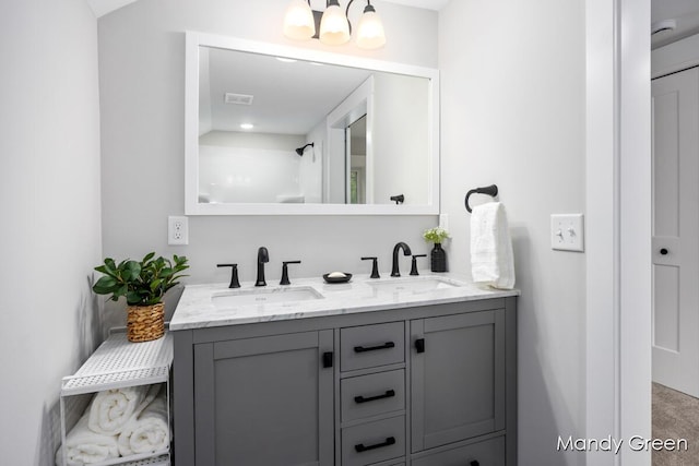 536 E Grant St, Sheridan, MI 48884 - bathroom with double vanity