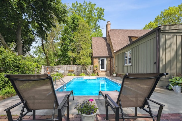 616 S Elm St, Three Oaks, MI 49128 - view of pool with a patio area and entry steps
