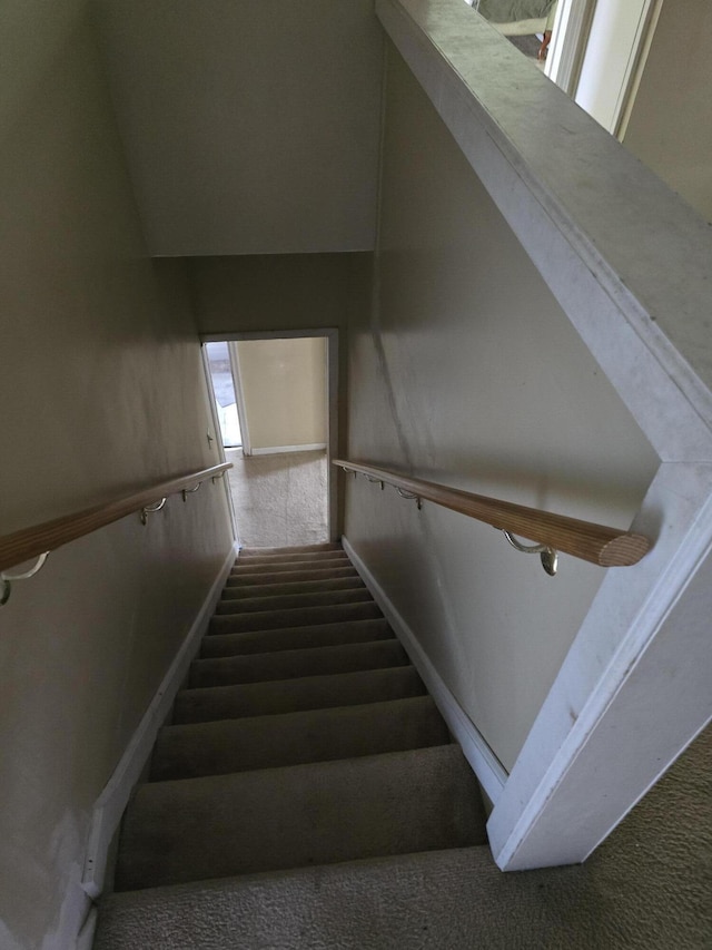 15495 Chelsea, Redford, MI 48239 - staircase with carpet and baseboards