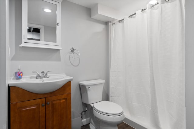 2316 Brockman Blvd, Ann Arbor, MI 48104 - bathroom with vanity, toilet, and curtained shower