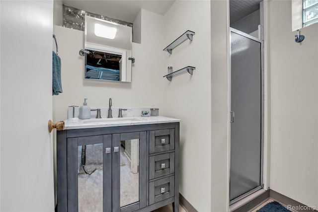 1104 James K Blvd, Pontiac, MI 48341 - bathroom with a shower stall and vanity