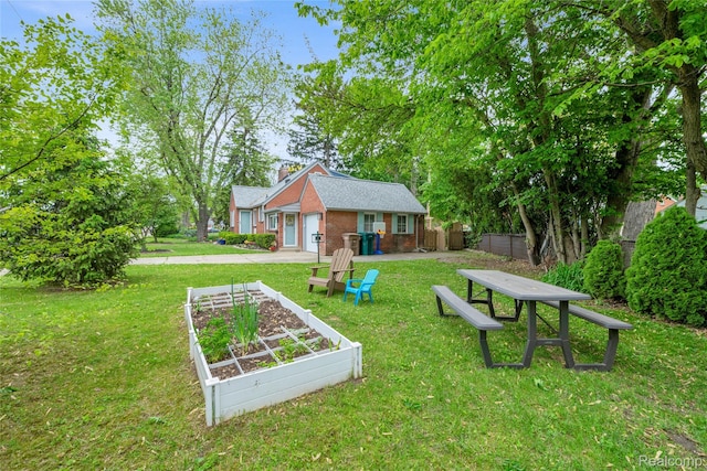 1104 James K Blvd, Pontiac, MI 48341 - view of yard featuring a vegetable garden