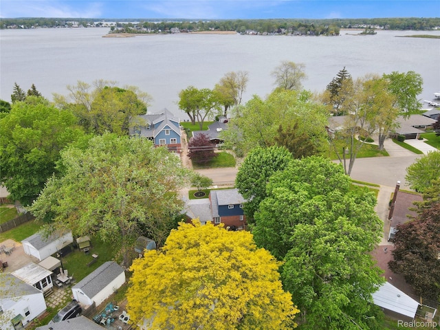 1104 James K Blvd, Pontiac, MI 48341 - aerial perspective of suburban area with a large body of water