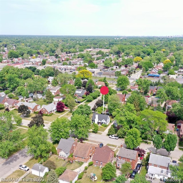 1042 Drexel St, Dearborn, MI 48128 - aerial overview of property's location with nearby suburban area
