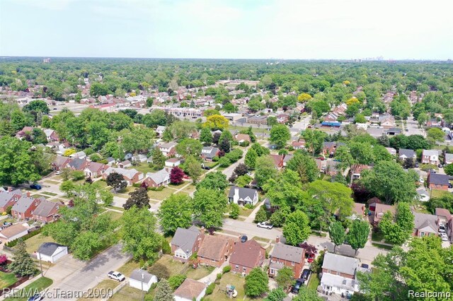 1042 Drexel St, Dearborn, MI 48128 - aerial overview of property's location featuring nearby suburban area