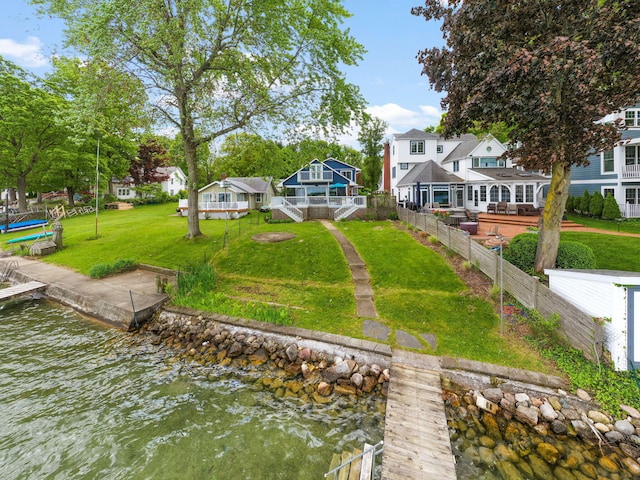 21922 Lake St, Cassopolis, MI 49031 - rear view of house with a water view