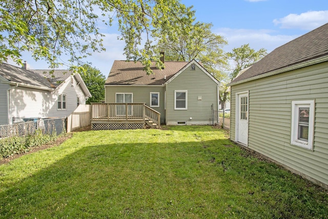 515 Fairfield Ave, Battle Creek, MI 49015 - back of house featuring a wooden deck