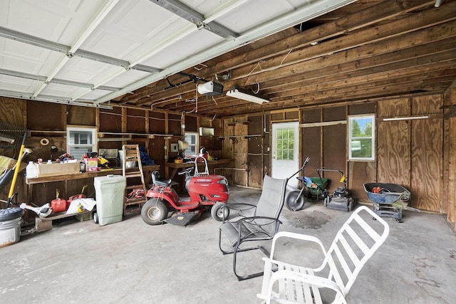 1862 19 Mile Rd, Barryton, MI 49305 - garage with a garage door opener