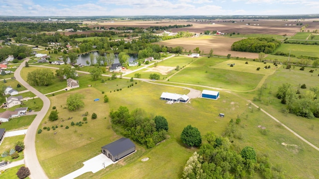 17495 Bison Trl, White Pigeon, MI 49099 - aerial view of property's location featuring rural landscape and a large body of water