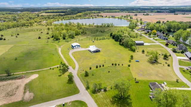 17495 Bison Trl, White Pigeon, MI 49099 - overview of rural landscape with a nearby body of water