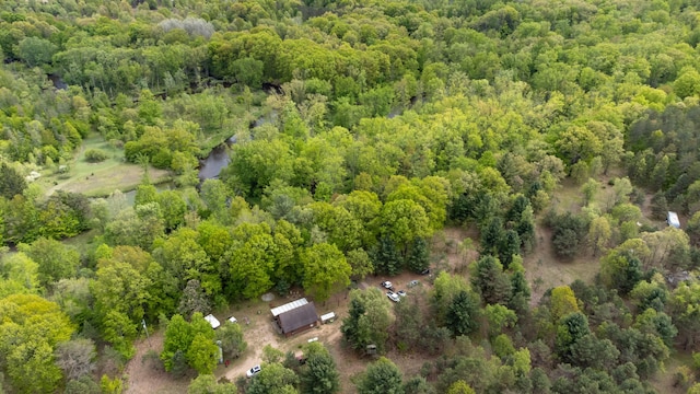 6210 W Monroe Rd, Hesperia, MI 49421 - aerial overview of property's location with a heavily wooded area