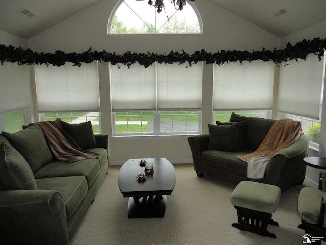 36111 Traditions Dr, Westland, MI 48185 - sunroom / solarium featuring vaulted ceiling