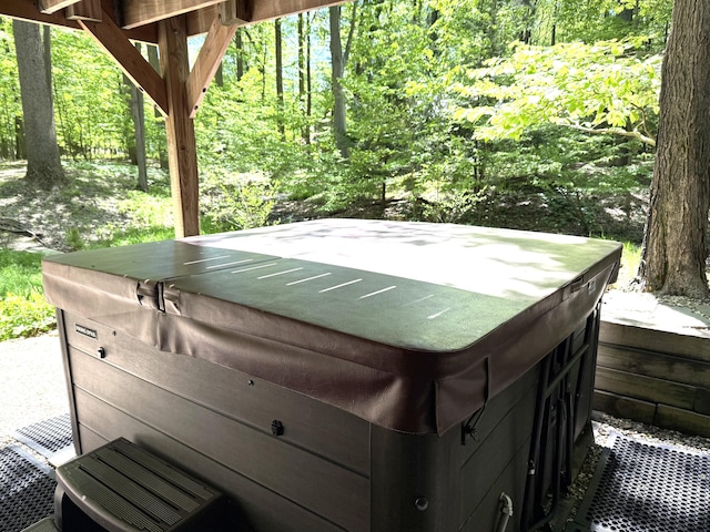 12215 Dunes Rd, Sawyer, MI 49125 - view of patio / terrace with a hot tub