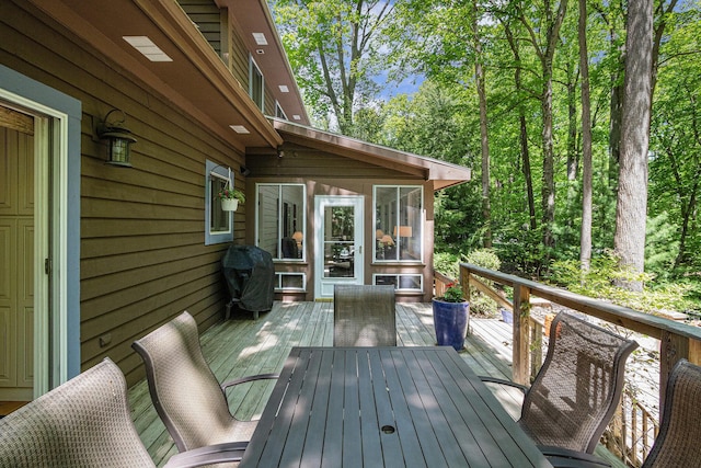 12215 Dunes Rd, Sawyer, MI 49125 - deck with grilling area and a sunroom