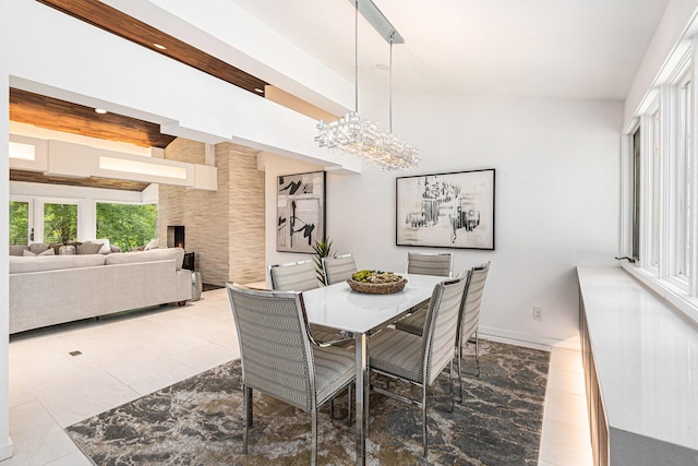202 Orchard Hills Dr, Ann Arbor, MI 48104 - dining room with a chandelier and baseboards